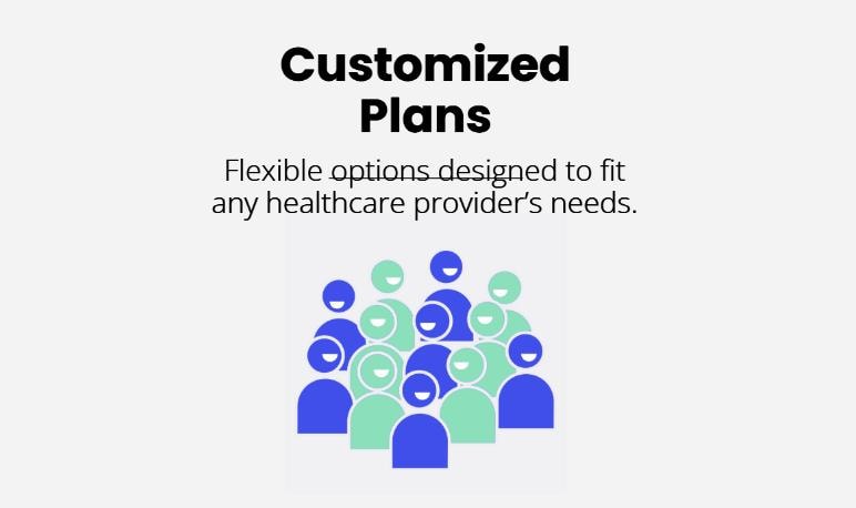 Customized healthcare billing plans for providers